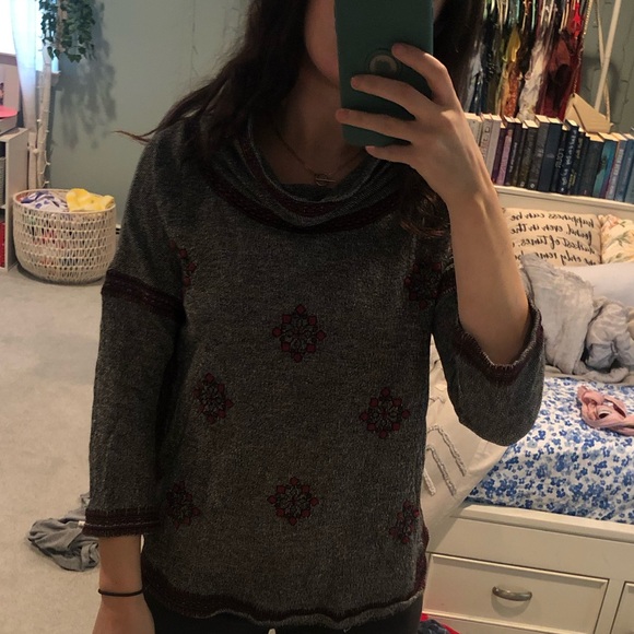 Lucky brand loose turtleneck sweater - Picture 2 of 2